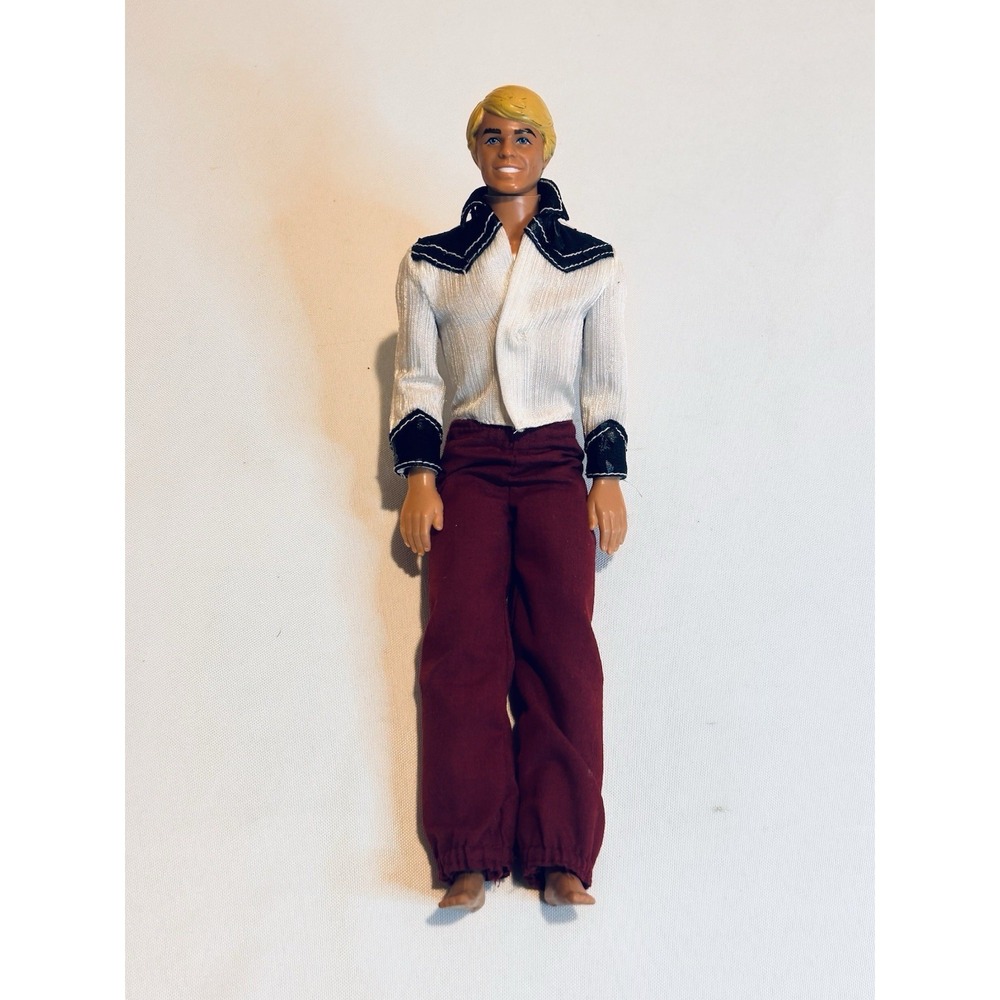 Vintage Barbie Ken Doll Blonde Hair 1968 Mattel Hong Kong 12 inch Play Doll